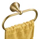 Anel de toalha Flybath oval de latão antigo para cozinha de banheiro