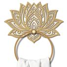 Anel de toalha MAYJOYDIY Lotus Flower Metal montado na parede Anel de toalha MAYJOYDIY Lotus Flower Metal montado na parede