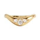 Anel De Zircônia Dourado Para Mulheres, Moda Clássica, Zircônia Branca, Joias De Noivado E