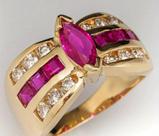 Anel de zirconia rosa pink sofisticado