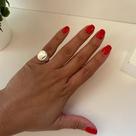 Anel Dedinho Clean de Luxo Semijoia Feminina com Elegância Simonatto Joias