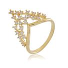 Anel Design Bunch - banho de ouro amarelo 18k Anel Design Bunch - banho de ouro amarelo 18k