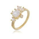 Anel Design Queen - banho de ouro amarelo 18k Anel Design Queen - banho de ouro amarelo 18k