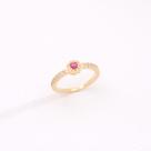 Anel Elegance Pink Glow - Banhado a Ouro 18K com Zircônias