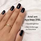 Anel Em Aço Inoxidavel Dourado Hipoalergênico Anel Anelar Para Uso Diário Anel Em Aço Inoxidavel Dourado Hipoalergênico Anel Anelar Para Uso Diário