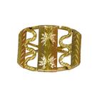 Anel Em Ouro 10k 416 3 Chapas 3 Cores Com Cobrinhas Anel Em Ouro 10k 416 3 Chapas 3 Cores Com Cobrinhas