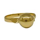Anel Em Ouro 10k 416 Bolinha 8mm