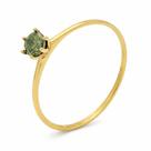Anel em Ouro 18K Cálice Verde com Zircônia