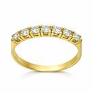 Anel em Ouro 18K com 7 Diamantes - Joia Exclusiva Anel em Ouro 18K com 7 Diamantes - Joia Exclusiva