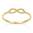 Anel em Ouro 18k Infinito Fio Bolinha - Joia Elegante Anel em Ouro 18k Infinito Fio Bolinha - Joia Elegante
