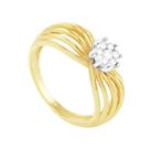 Anel em Ouro 18K Pavê com Diamante - AU3793