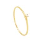 Anel em Ouro 18k Solitário com Diamante - AU10162