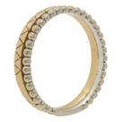 Anel Em Ouro Branco 18k E Ouro Rosé 18k Vivara Icona Clássic Rosa