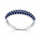 Anel em Prata 925 com Zircônia Azul Royal - Design Exclusivo Anel em Prata 925 com Zircônia Azul Royal - Design Exclusivo