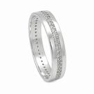 Anel em Prata 925 com Zircônias - Design Exclusivo Anel em Prata 925 com Zircônias - Design Exclusivo