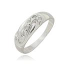 Anel em Prata 950 Estilo Moderno com Pedra Zirconias