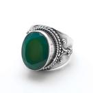 Anel em prata com Ágata Verde 0103846A0161 Prata925 Agata Verde 17