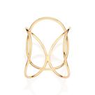 Anel Entrelaçado Banhado a Ouro Rommanel 513459