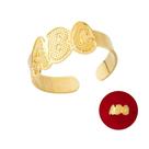 Anel Escolar Ajustável ABC Folheado a Ouro 18k