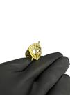 Anel escudo fé - banhado a ouro 18k