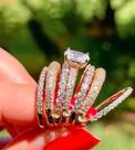 Anel Extensivo Cravejados com Zircônias Premium