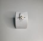 Anel Falange Circulo Com Ponto De Luz Banhado Em Ouro18k