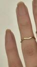 Anel Falange Ouro 18 Kilates 1 Gramas Grosso 1 mm