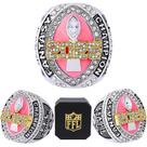 Anel Fantasy Football Championship Noblehead 2025 em ouro e prata