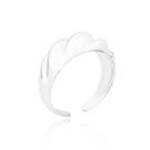 Anel Feminino Ajustável Liso Banhado a Prata 925 C/ Garantia
