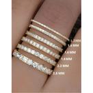 Anel Feminino De Prata Esterlina 925 Com Zircônia 1.4MM 1.6MM 1.8MM Joia Fina Para Noivado E