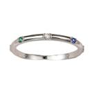 Anel Feminino De Prata Esterlina 925 Com Zircônia Dourada Lisa Branca Redonda Para Aniversário E
