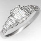 Anel Feminino De Zircônia Cúbica Quadrada Com Design Simples Para Casamento E Noivado, Joia De Luxo