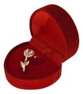Anel Feminino Flor Ouro Regulável Cravejado + Caixa Presente Anel Feminino Flor Ouro Regulável Cravejado + Caixa Presente