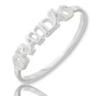 Anel Feminino Gratidao Manuscrito Prata Legitima Anel Feminino Gratidao Manuscrito Prata Legitima