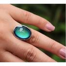 Anel Feminino Humor Oval Muda de Cor