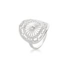 Anel Feminino Mandala Atraktiva Prata 925 Anel Feminino Mandala Atraktiva Prata 925