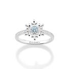 Anel Floco De Neve Prata 925 com Zircônia Rommanel 810347