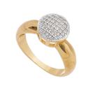 Anel folheado a ouro 18k
