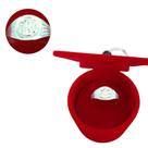 Anel Formatura ABC infantil Em Prata Com Capelo Vermelho Anel Formatura ABC infantil Em Prata Com Capelo Vermelho