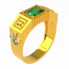 Anel Formatura masculino analise clinica Ouro 18K