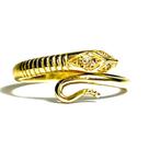 Anel Golden Snake, joia de ouro 18k