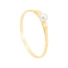 Anel Infantil com Pérola 2,5MM em Ouro 18K - AU13428 Anel Infantil com Pérola 2,5MM em Ouro 18K - AU13428