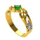 Anel infinito formatura bioclinica ouro amarelo 18 k