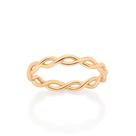 Anel Infinitos Entrelaçados Banhado a Ouro Rommanel 513651 Tamanho:12Cor:Dourado