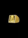 Anel Jesus Cristo 3d Cravejado - Banhado a Ouro 18k Anel Jesus Cristo 3d Cravejado - Banhado a Ouro 18k