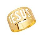 Anel Jesus Largo Ouro 18 Kilates Maciço Peso 4.00 Gramas 8 mm Anel Jesus Largo Ouro 18 Kilates Maciço Peso 4.00 Gramas 8 mm