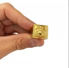 Anel Leão Banhado A Ouro 18k