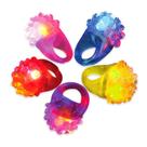 Anel LED Bumpy Jelly Ring Novelty Place que brilha no escuro Anel LED Bumpy Jelly Ring Novelty Place que brilha no escuro