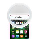 Anel LED Selfie Mini iOS/Android para Celular - Branco