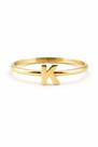 Anel Letra K Ouro 18k - 0.87